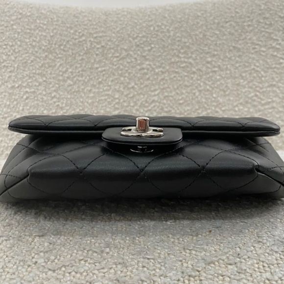 Authentic Pre-Owned Chanel CC Turnlock Flap Belt Bag Black Lambskin - Picture 7 of 16